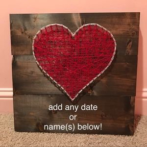 heart string art